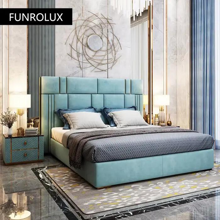 Lit Double Moderne en Cuir Cirhide