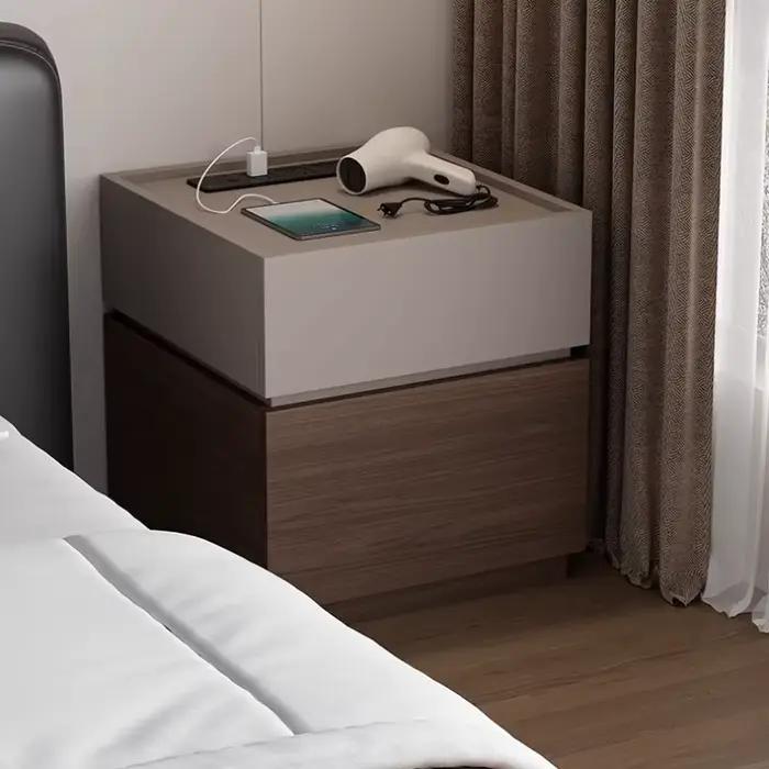 Rangement Table De chevet moderne chargeur esthétique salon chambre