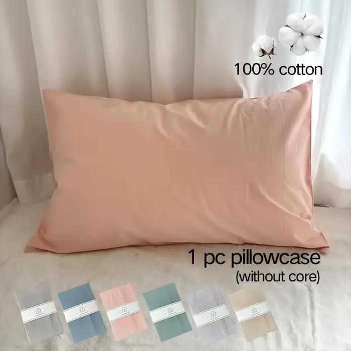 Taie d'oreiller en percale de coton 200T