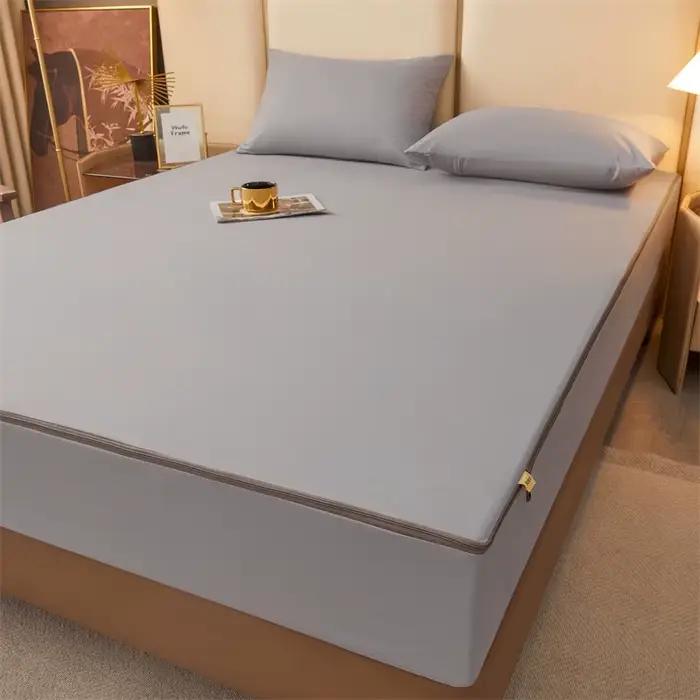 Protège-matelas imperméable à fermeture éclair 6 faces anti-punaises de lit