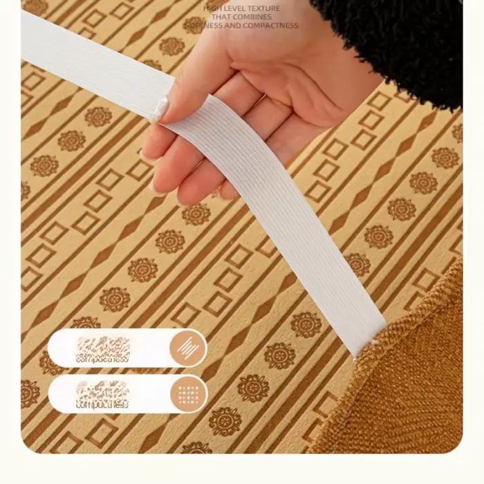 Housse de tête de lit et de cadre de lit en tissu chenille