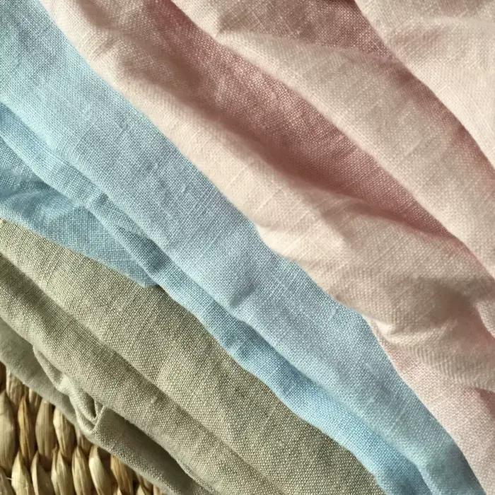 Parure de lit en tissu de lin français