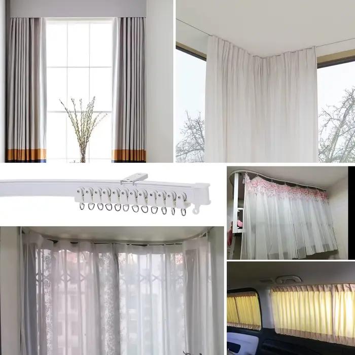 Piste de rideau de plafond pliable