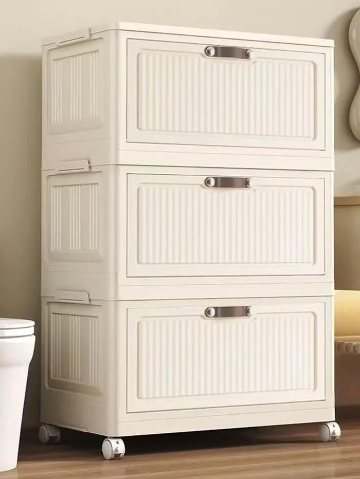 Armoire de rangement transparente pliable