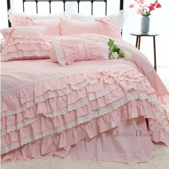 Housse de couette de luxe à volants