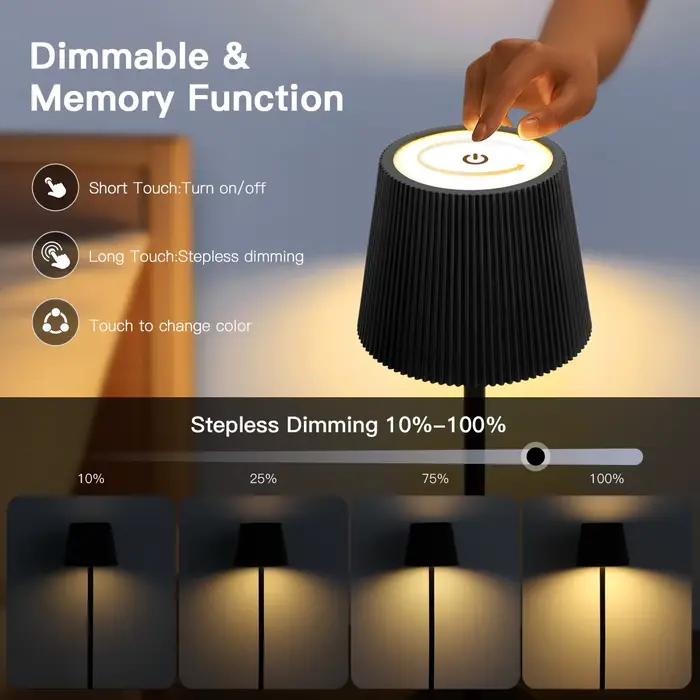 Lampe de chevet LED, base de lampe DIY