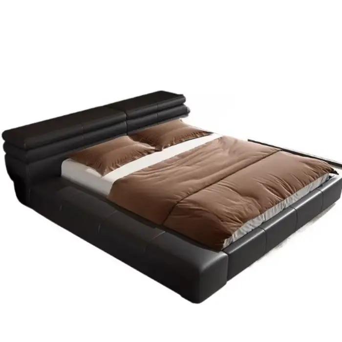 Lit fantaisie de luxe noir