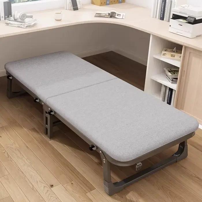 Pieds rembourrés lit pliant cadre minimaliste nordique couchage lit