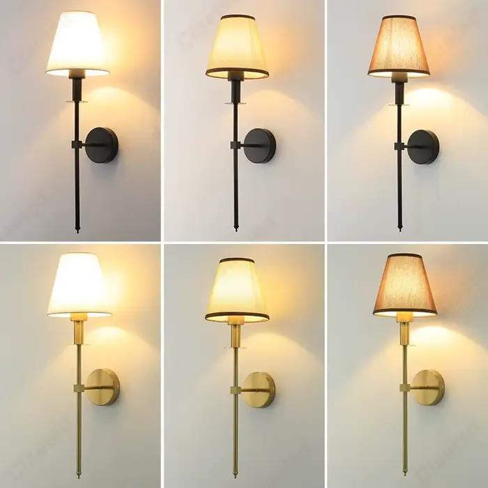Applique Murale LED en Tissu, Luminaire Décoratif d'Nik, Idéal pour une Chambre à Coucher, un Hôtel, un Salon ou un Couloir