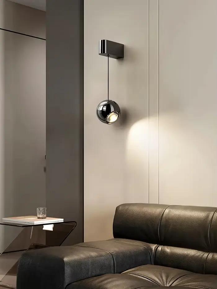 Chambre lampe de chevet murale réglable moderne luxe