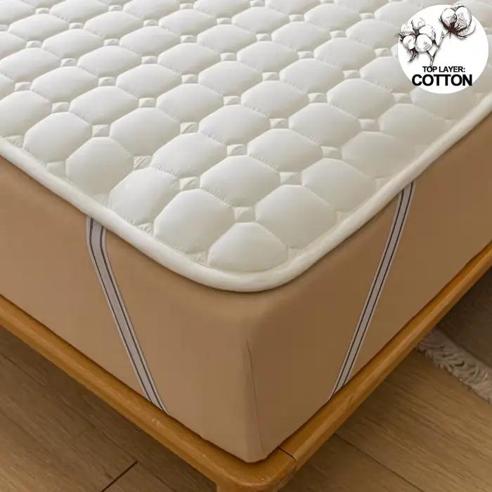 Housse de matelas douce matelassée