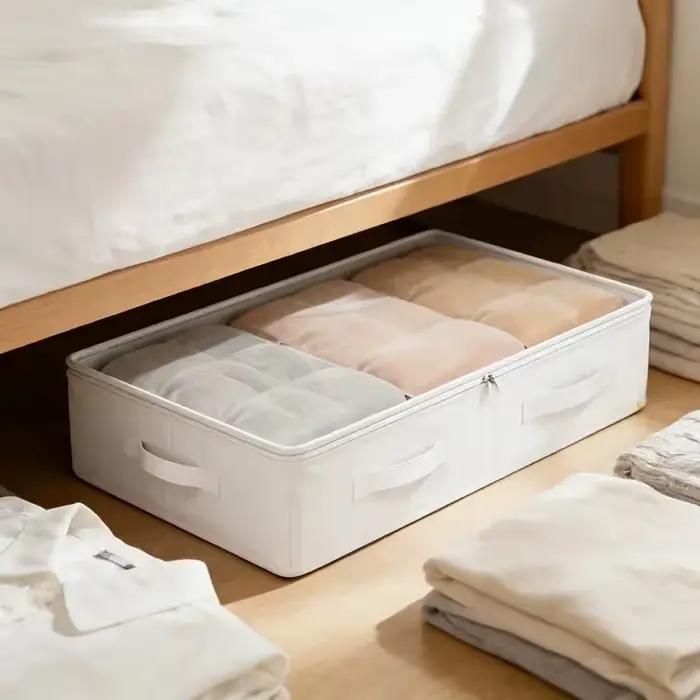 Lot de 3 boîtes de rangement sous lit grande capacité
