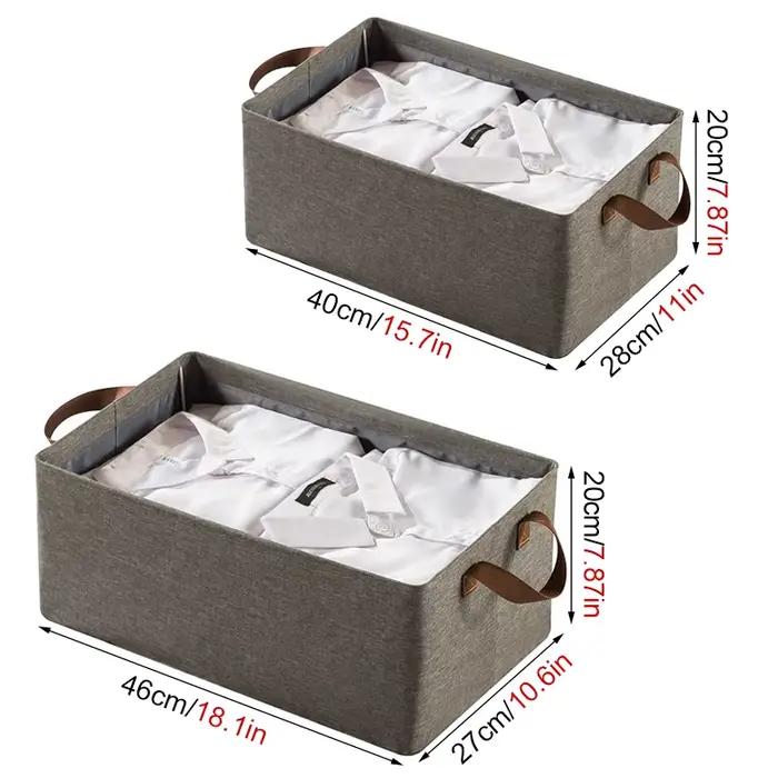 Boîte de Rangement Cationique pour Vêtements
