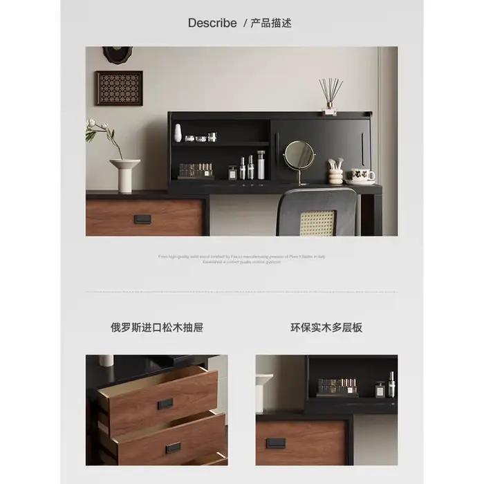 Commode k1, armoire de poitrine intégrée pour chambre à coucher