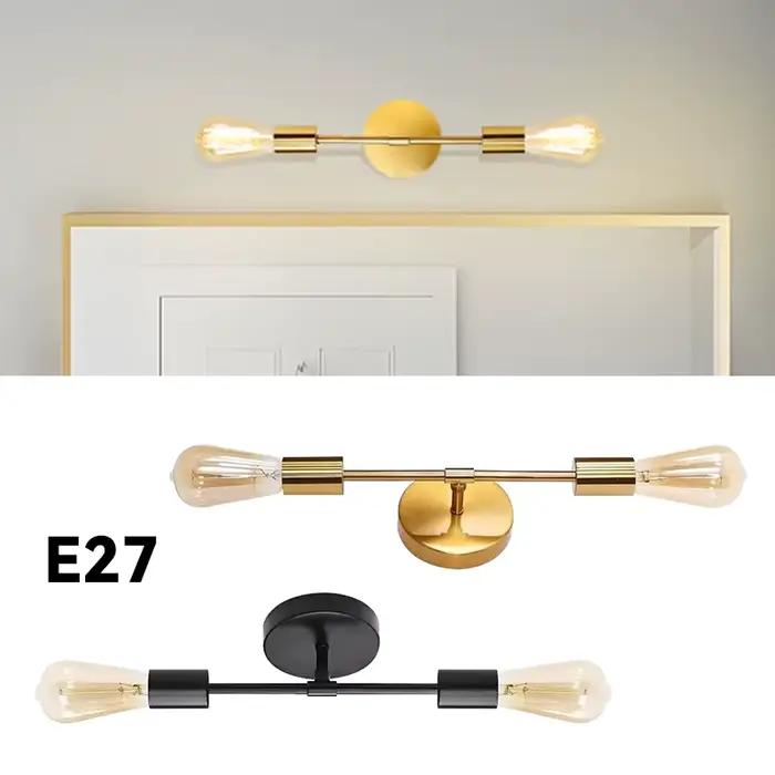 2 têtes appliques décor moderne nordique luminaires muraux couloir allée pour salon salle de bain éclairage intérieur