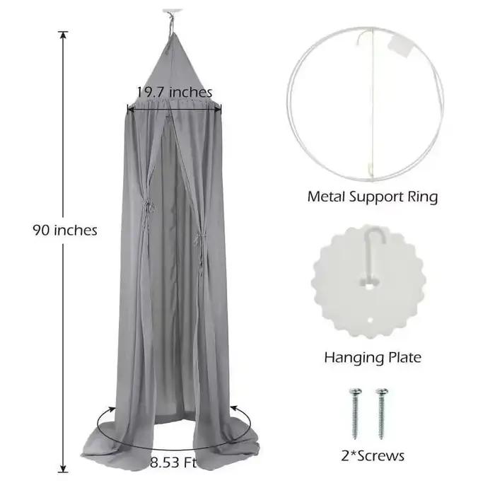 1 pièce Baldaquin de lit en mousseline pour enfants