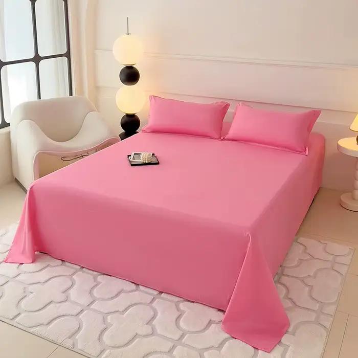 Draps plats de couleur unie