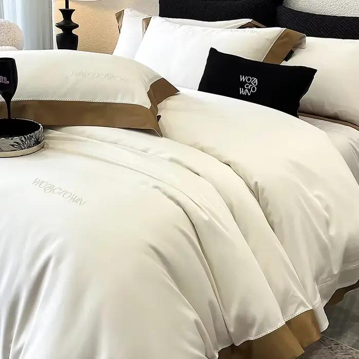 Parure de lit de luxe 800TC en Lyocell et Coton