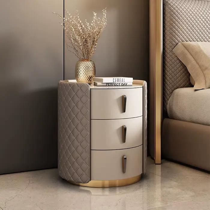 Rangement Table de chevet moderne esthétique luxe Simple