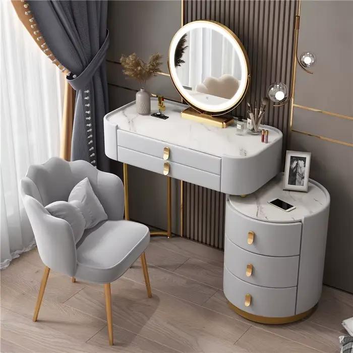 Coiffeuse de rangement de maquillage pour filles