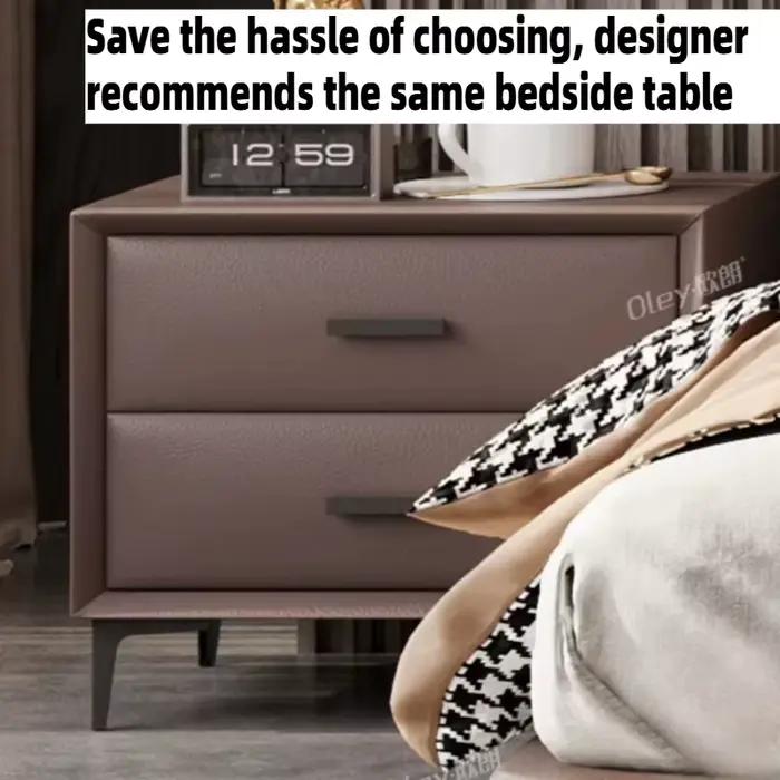 Lit double 180x200 au design minimaliste italien