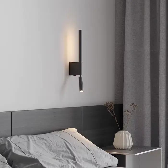 Applique murale de chambre à coucher minimaliste moderne lampe de lecture chez l'habitant hôtel étude