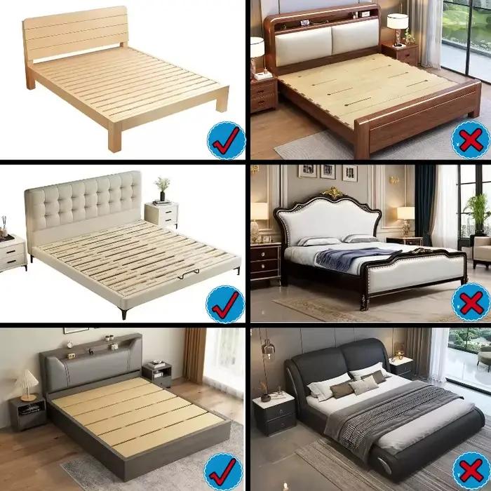 Jupe de lit en tissu de lin épais et confortable de haute qualité
