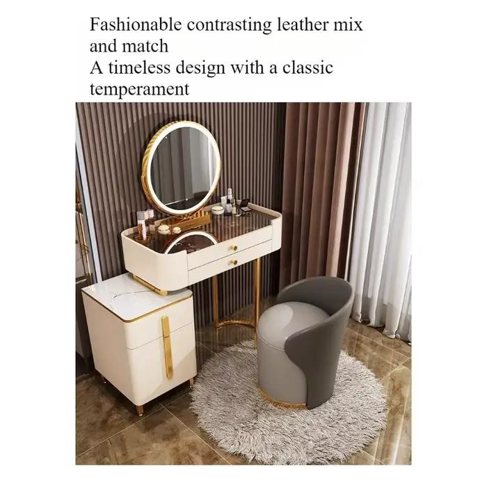 Tabouret de coiffeuse de luxe pour chambre à coucher