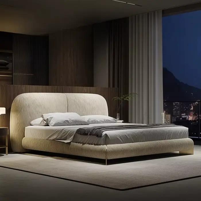 Lit Unique minimaliste luxe King tables de chevet lit de salon Double français Muebles Para dortoir chambre meubles accessoires