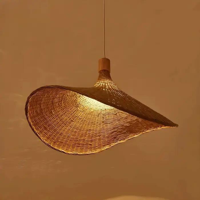 Lampe suspendue en bambou