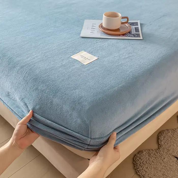 Housse de matelas thermique en velours