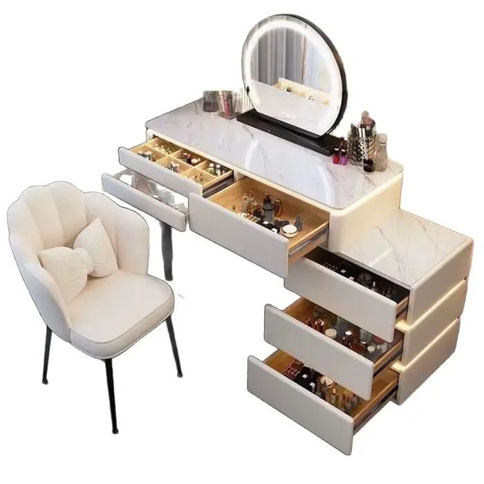 Commode en bois massif chambre principale coiffeuse haut de gamme Simple moderne petit appartement