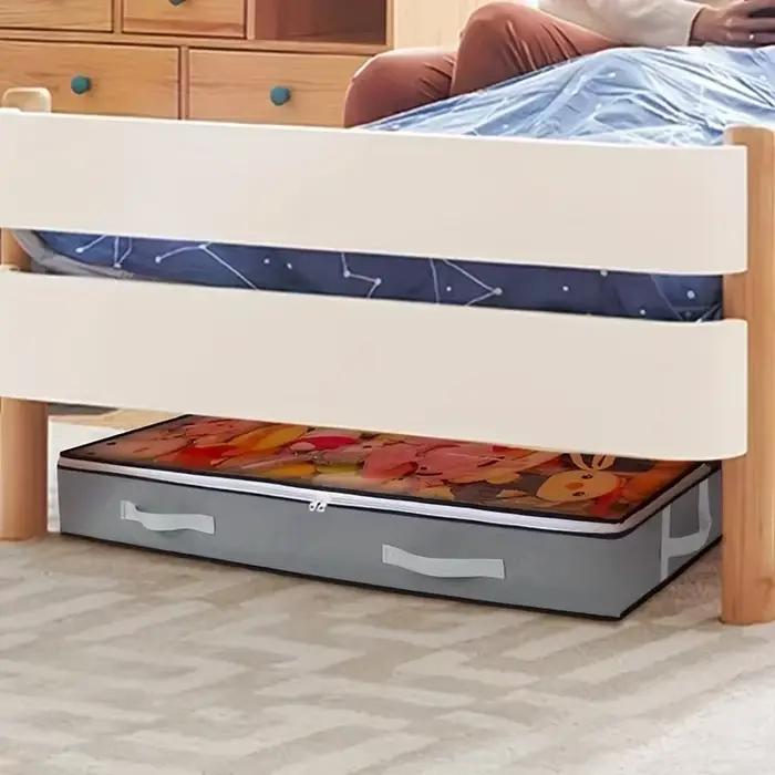 Boîte de rangement anti-poussière sous le lit