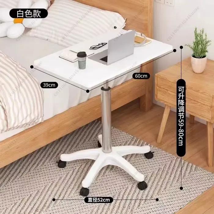 Bureau mobile réglable en hauteur avec roulettes