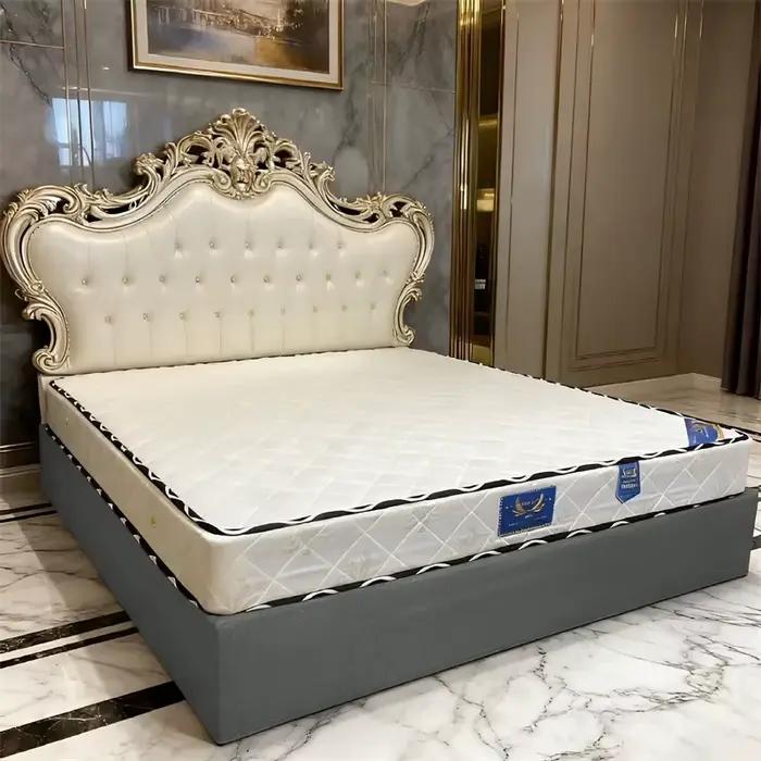 Jupe de lit en tissu de lin épais et confortable de haute qualité