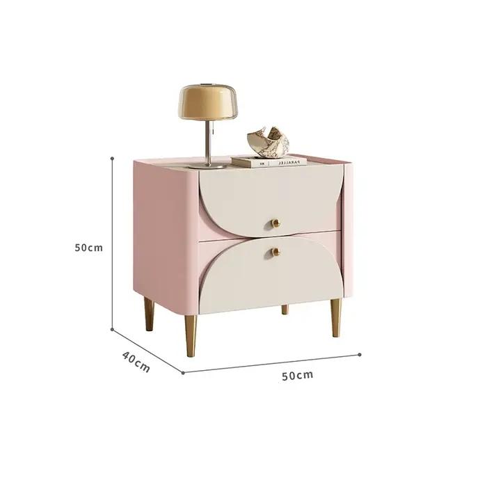 Nouvelles Tables de Chevet Crème Style Créatif Miniatures et Adorables avec Tiroirs de Rangement
