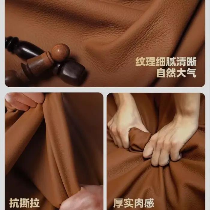 Housse de tête de lit en cuir de Grain de litchi