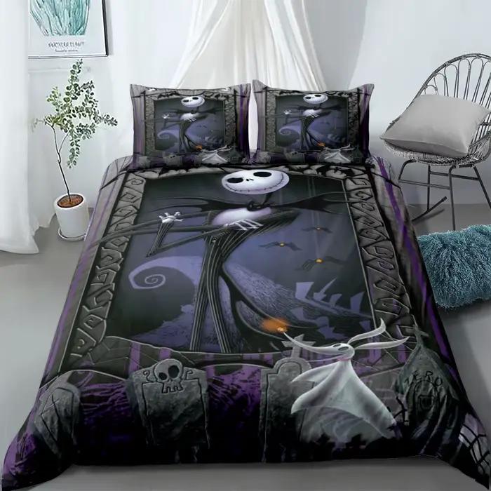 Ensemble de housse de lit en lin Scream Horror Night 202 lon