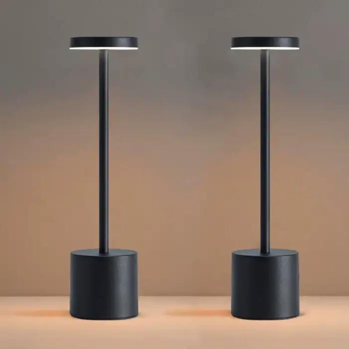 Lampes de Table tactiles LED sans fil portables lampe de bureau Rechargeable 3 couleurs réglable chevet lumière ambiante créative pour la décoration de la pièce