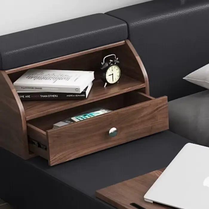 Hôtel luxe lit tiroir européen vanité espace stockage lit salon dormir Cama Inteligente Multifonctionnel meubles de maison