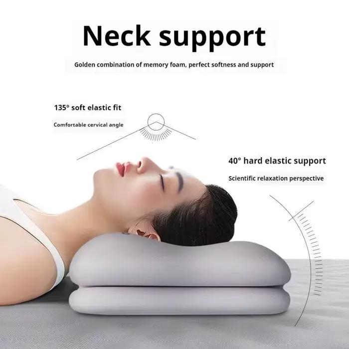 Oreiller ergonomique en mousse à mémoire de forme pour toutes les positions de sommeil