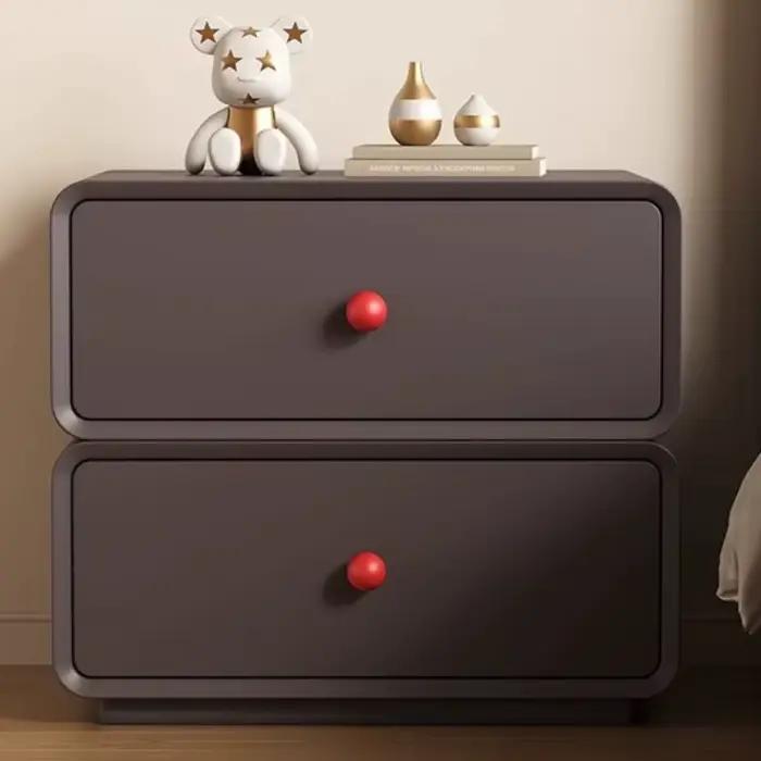 Table de chevet en bois massif pour chambre à coucher