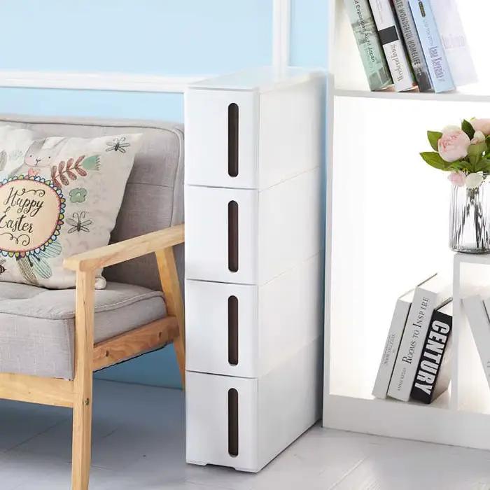 Tiroirs de rangement multicouches à couture étroite