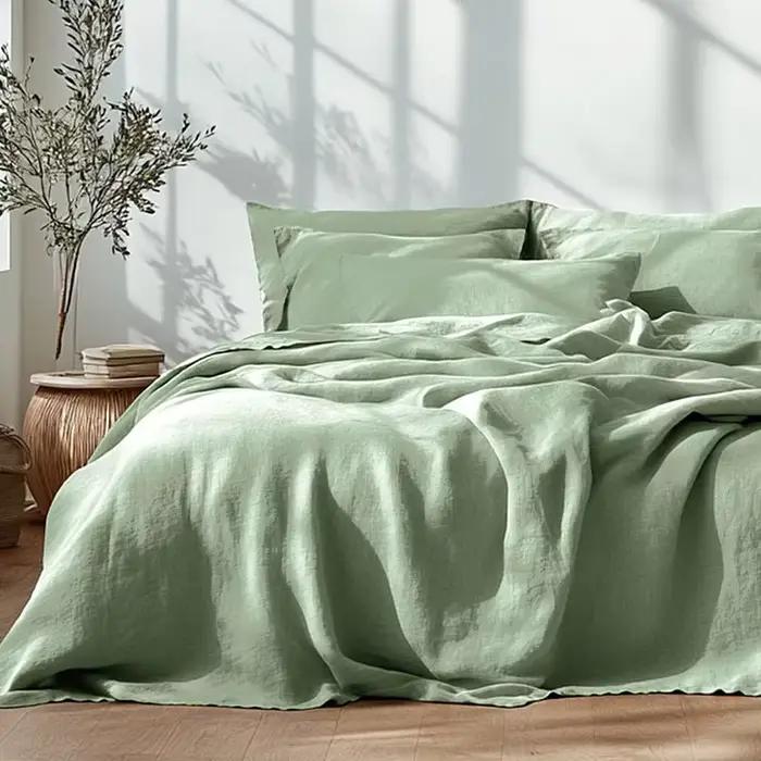 Ensemble de draps de lit 4 pièces 100% lin pur
