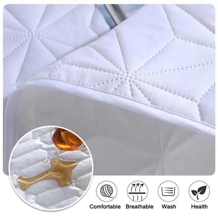Couvre-lit imperméable sur le lit