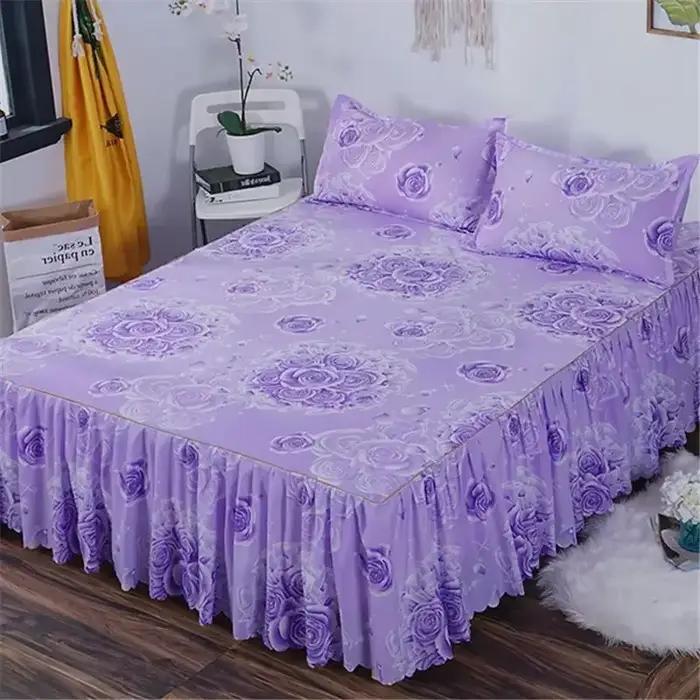 Jupe de circonférence de lit une pièce élégante
