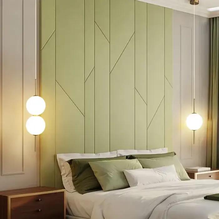 Nordique chambre chevet suspendu lustre moderne minimaliste boule de verre Led lampe suspendue créative Restaurant Bar décoration lumière