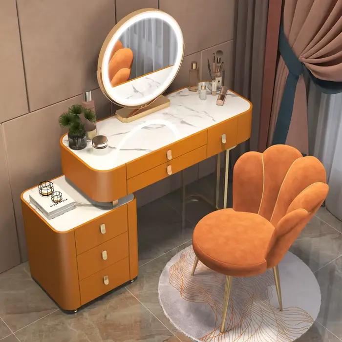 Coiffeuse miroir de vanité pour filles