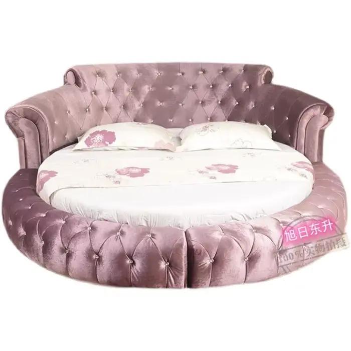Lits de chambre à coucher modernes français de taille Queen