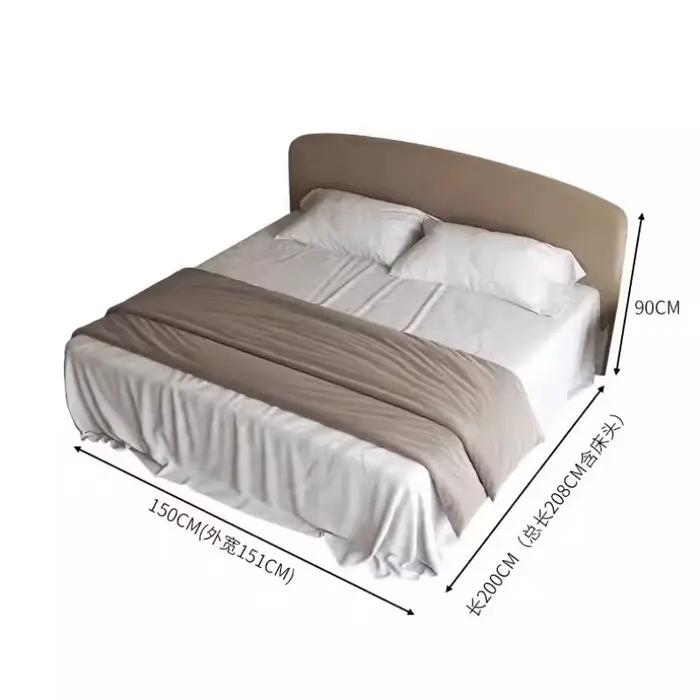 Lit rembourré minimaliste taille Queen